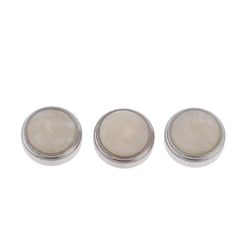 3pcs Alloy Finger Key Buttons For Baritone Trumpet Brass Fingering