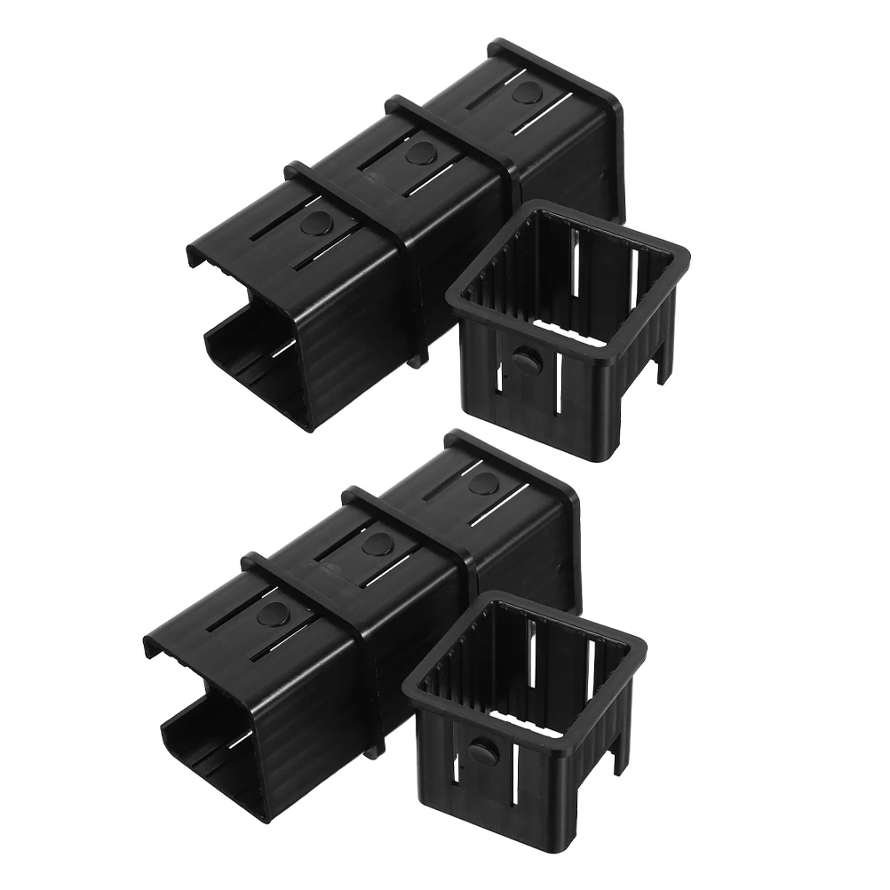 

8pcs Fitness Equipment Slide Sleeve 50Mm To 40Mm Hollow Square Tube Insert For Workout Machines Stability Protection Universal