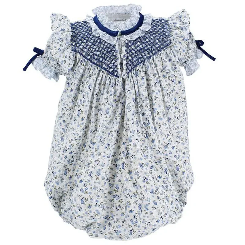 Smocking Hand Embroidery New Toddler Girl Dresses Baby Summer Dress Bodysuits Kids Girls Casual Soft Girl Dress Princess Sisters