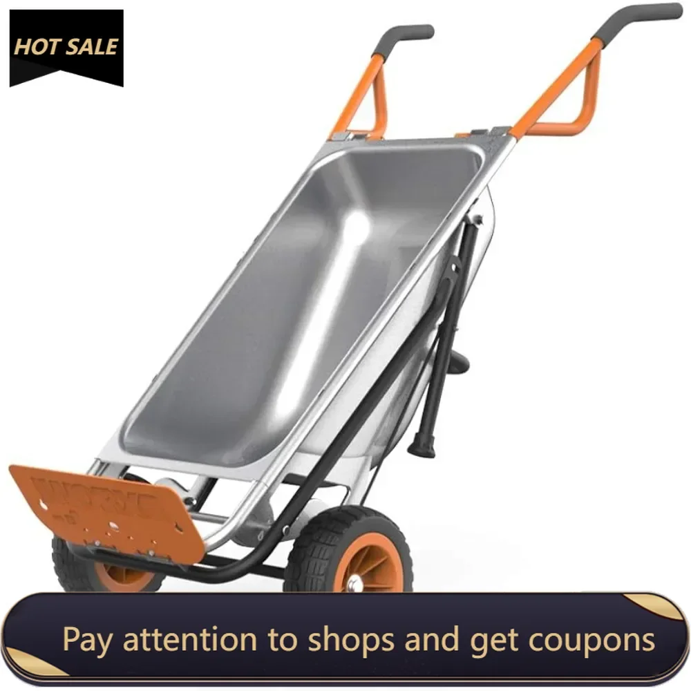 

Aerocart 8-in-1 Yard Cart / Wheelbarrow Freight Free Wheels Trolley Electric Scooter Bollerwagen Camping Wagon Garden Trolleys