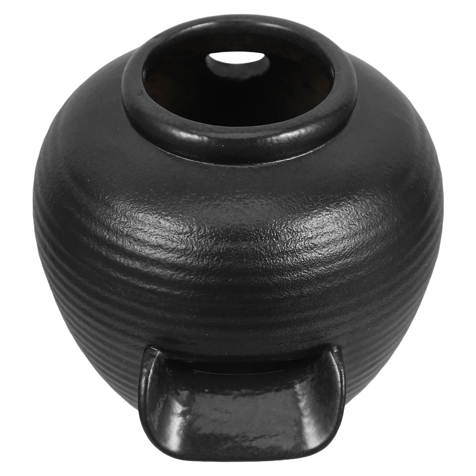 

Fountain Flowing Water Clay Pot Fish Tank Device Fall Black Ceramics Circulation Jar
