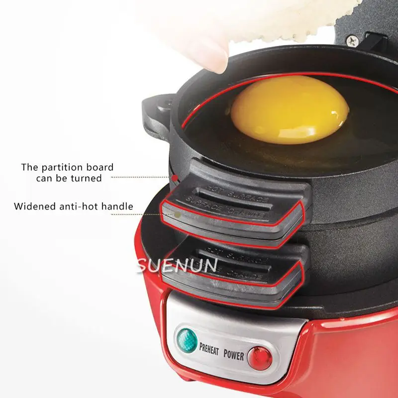 Electric Hamburger Machine Household Double-sided Heated Sandwich Breakfast Machine Pancake Machine Hamburger Machine