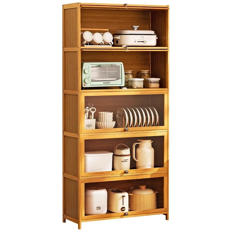 

Household kitchen tea cabinet living room wall storage cabinet multi-function