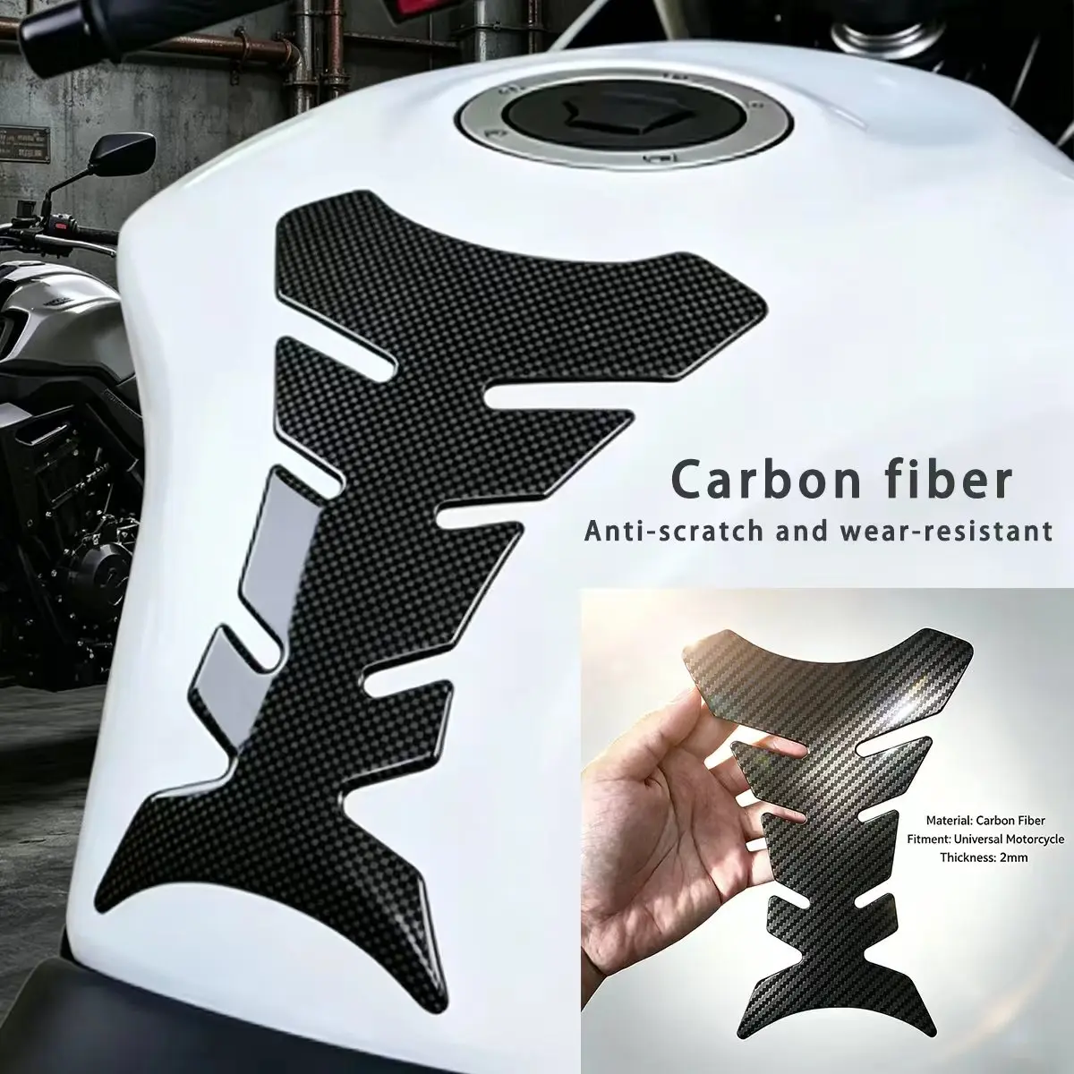 

3D-наклейка из углеродного волокна для мотоциклов: Kawasaki, Suzuki, Honda, Yamaha, KTM, Ducati, BMW, Harley-Davidson