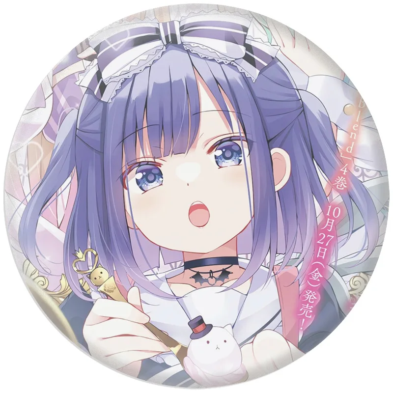 Is ORDER A RABBIT?58MM IRON BUTTON BADGES булавки аниме значки