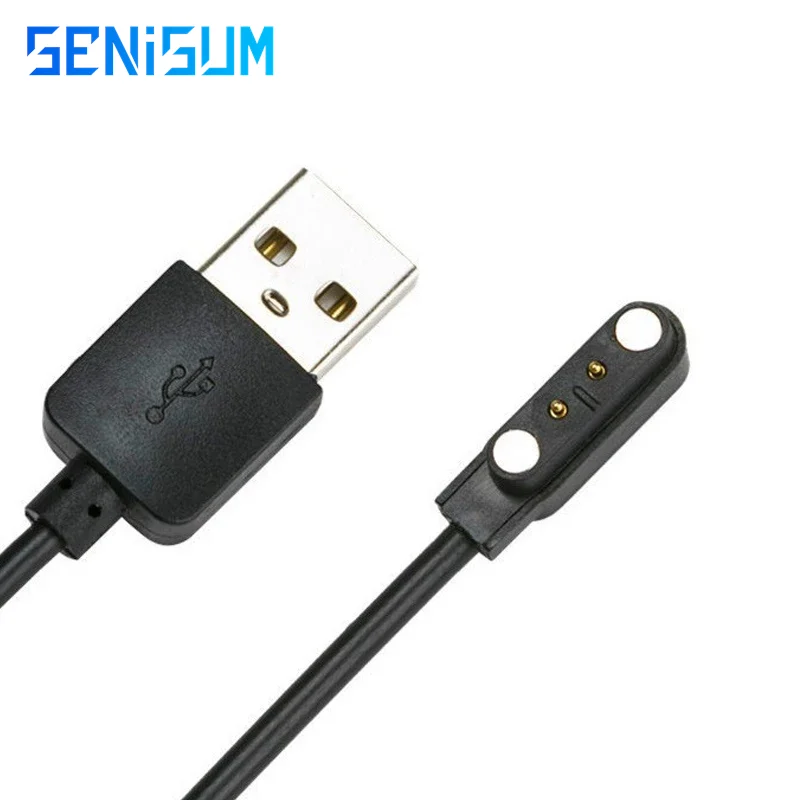 Universal Smart Watch Magnetic Charging Cable 4pin 7.62 Space USB 2.0 Male to 4 Pin Magnetic Charger Cord Y95 KW18 KW88 KW98 DM