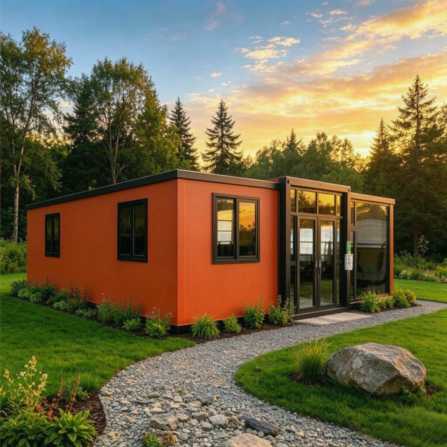 Mobile Tiny Home 20ft 40ft Expandable Container House Prefabricated Villa House Folding Room Backyard Studio Summerhouses