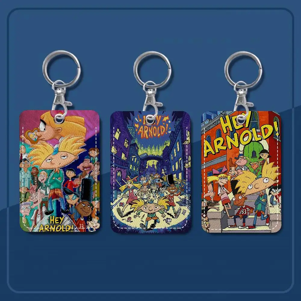 

Мультяшный брелок-карточница «Арнольд» в стиле аниме, модный кулон для сумки, держатель для пропуска, студенческой карты, милый подарок на день рождения для взрослых