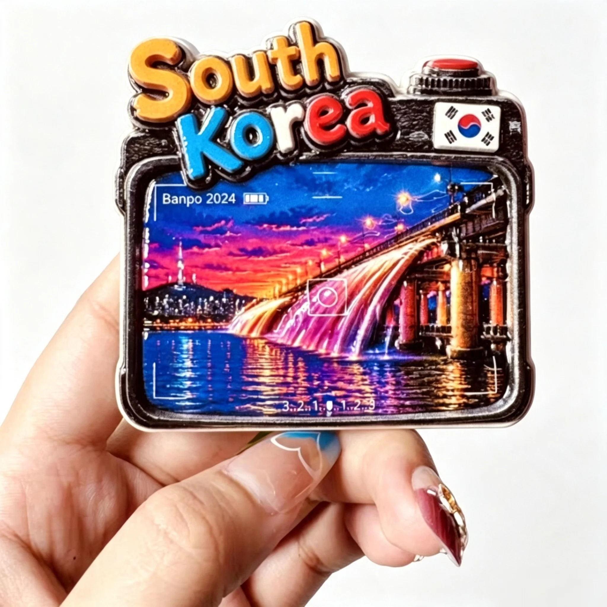 Asia  South Korea Seoul  Jeju  Etc. 3D Fridge Magnets Tourism Souvenir Refrigerator Magnets Sticker