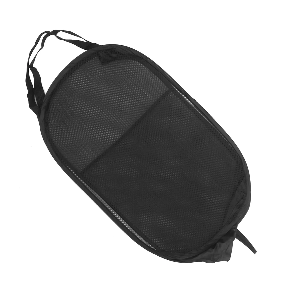 

1Pcs Foldable Clothes Laundry Basket Steel Wire Breathable Mesh Handles Storage Basket for Pants Bra Black