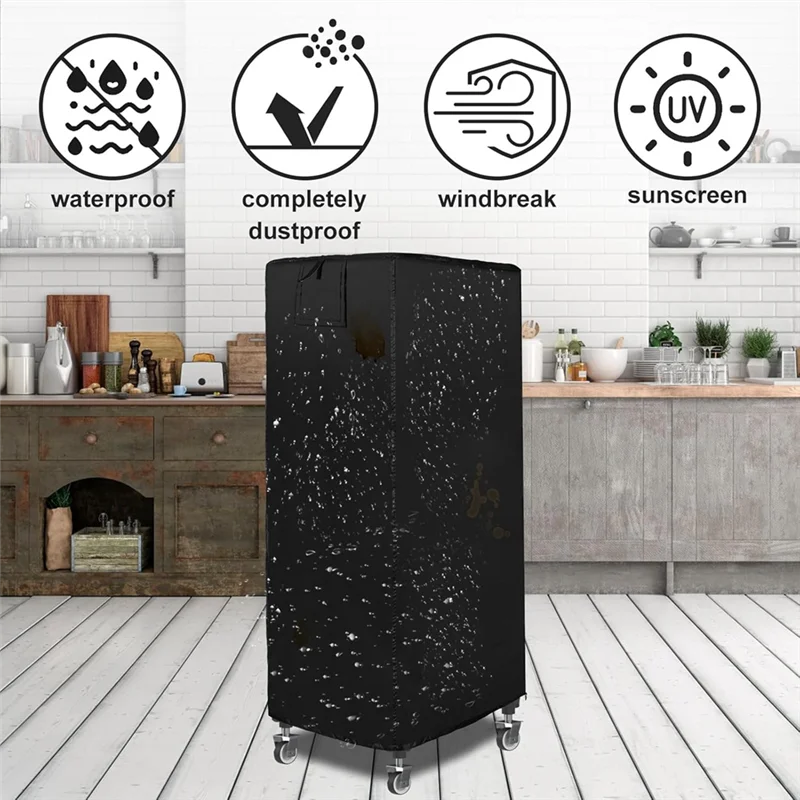 

ABNO-коммерческая крышка для хлебобулочных стоек, крышка скоростной стойки, крышка для стойки для хлеба, 20-уровневая крышка для стойки для булочек с застежкой-молнией, 59X72x163 см