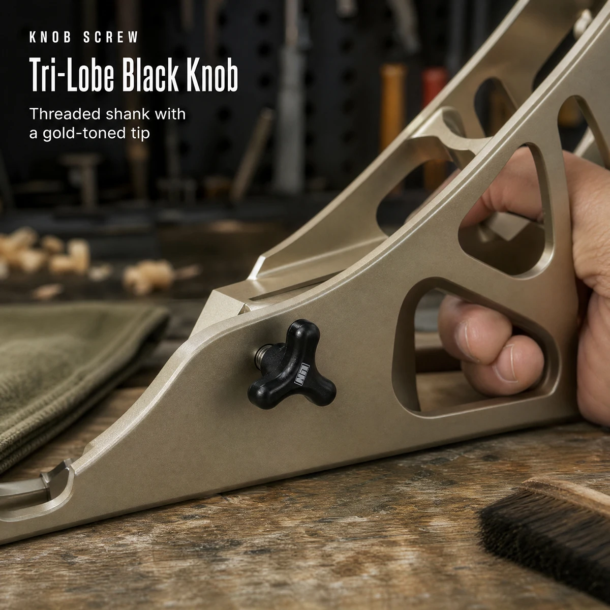 Mr. Lin Mathews Dedicated Plug-in Sight Holder, Hand-Tightened Locking Nut & Sight Holder Screw for Archery Bow Sight