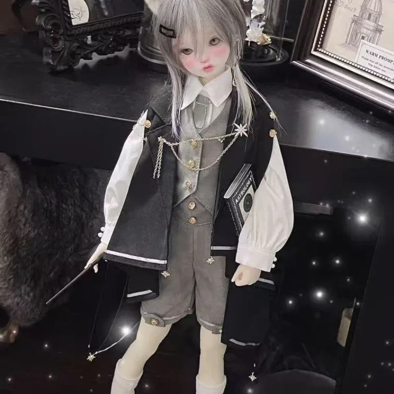 1/4 poppenkleding pak magische heks set voor 45cm bjd pop meisje speelgoed aankleden speelhuis mode kleding pop accessoires, geen pop