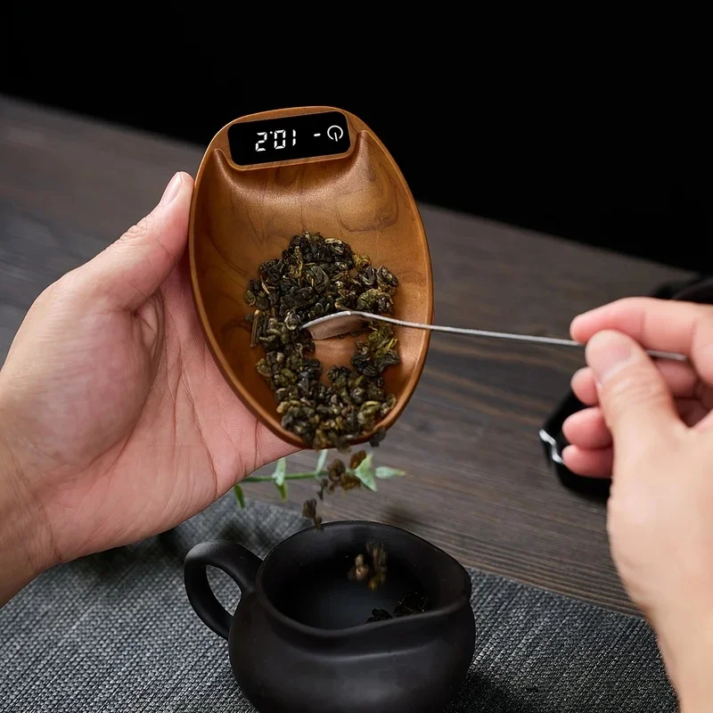 NestWare Turtle Shell Pattern Electronic Tea Coffee Scale, Touch Screen, Long Battery Life, Precision 0.1g/200g Kitchen Scales