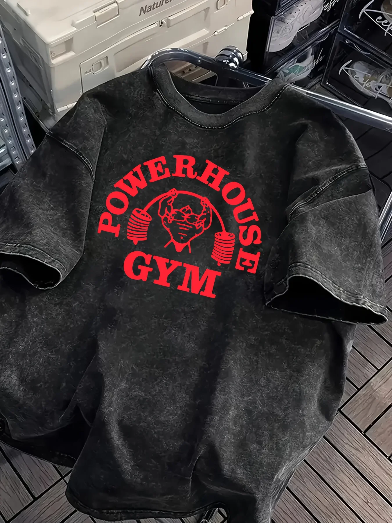 الرجعية غسلها الغوريلا العالم رياضة طباعة 100% القطن الرجال النساء تي شيرت الصيف الخريف اليومية الرياضة في الهواء الطلق عادية الشارع قصيرة الأكمام #3