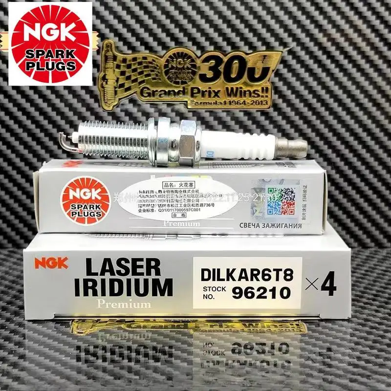 4PCS Original NGK DILKAR6T8 96210 Iridium Platinum Spark Plug For Toyota RAV4 Camry Avalon Lexus ES260 	ES300h 2.5L A25 	UX260h