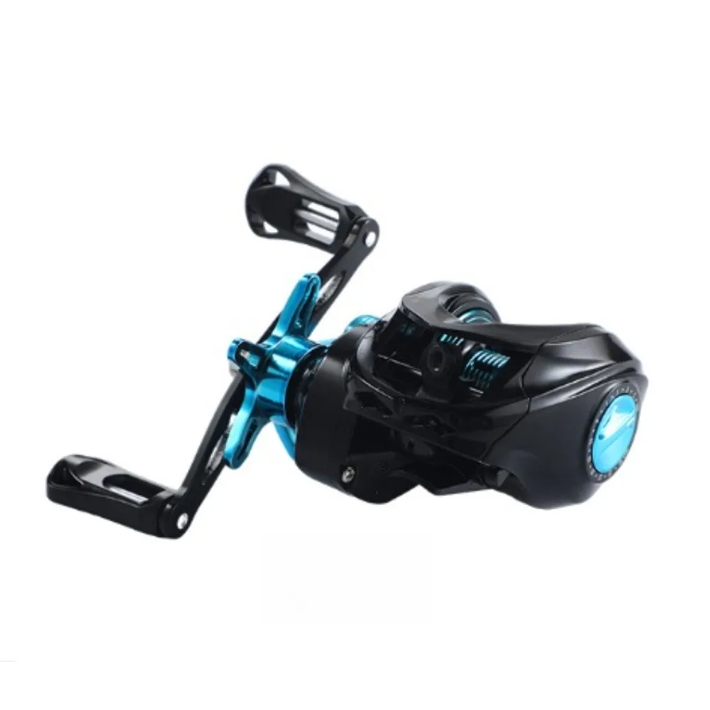 Baitcasting Reel with Drag Click Alarm and Metal Spool for Smooth Anti-Backlash Casting in For Mini Fishing Setups