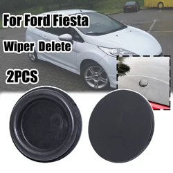 2PCS Car Rear Windshield Wiper Arm Delete For Ford Fiesta MK7 MK7.5 Bung Grommet Blade Rubber Plug Waterproof Block Off Tailgate