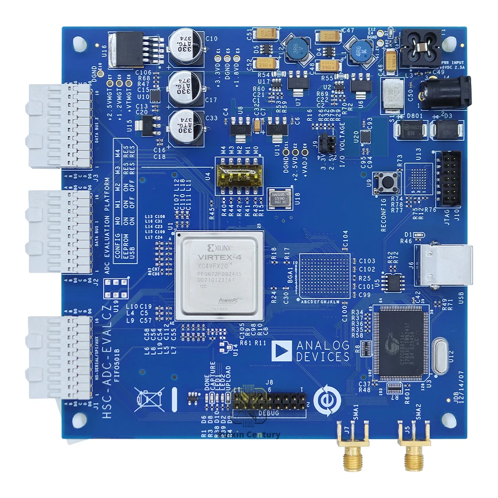 HSC-ADC-EVALCZ FOR Analog Devices FPGA-Based High-Speed ADC FIFO Data Capture Evaluation Board 64KB 800MSPS DDR USB 2.0