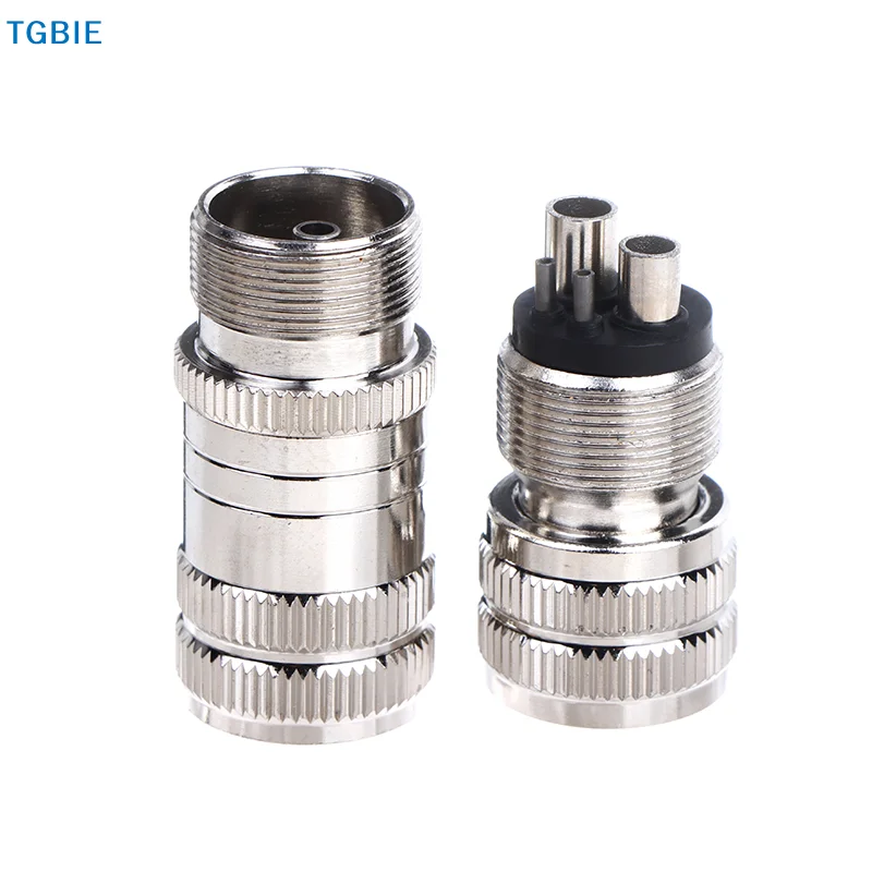 [TL]【TL】Dental Turbine Handpiece Adapter 4 Holes 2 Holes Changer Connector For High Speed Handpiece Spare Parts Tool Tubing Hose