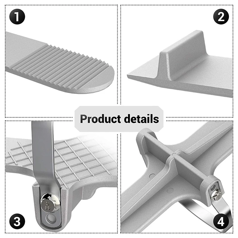 Drywall Foot Lift, Alloy Foot Lifter For Gypsum Wall Installation, Door Lifter Tool For Hinge Installation