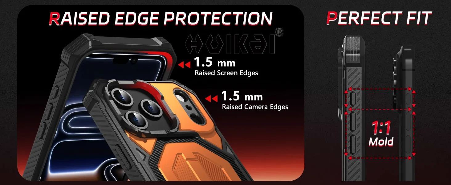 Hülle für iPhone 18 Pro Max 17 Pro Max 16 15 Magnetischer Militärschutz Stoßfest Starke Stoßdämpfung Schutzhülle – Detail 9
