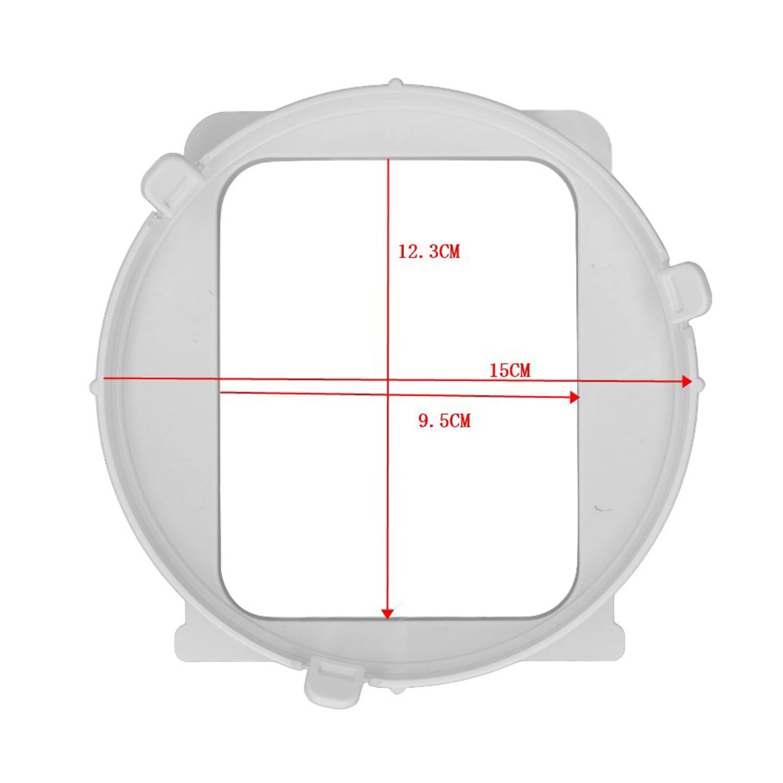 Portable AC Square Exhaust Adapter ABS Connector For 1P Air Conditioner ( KY-35/3 Connector) Durable Coupler image 2