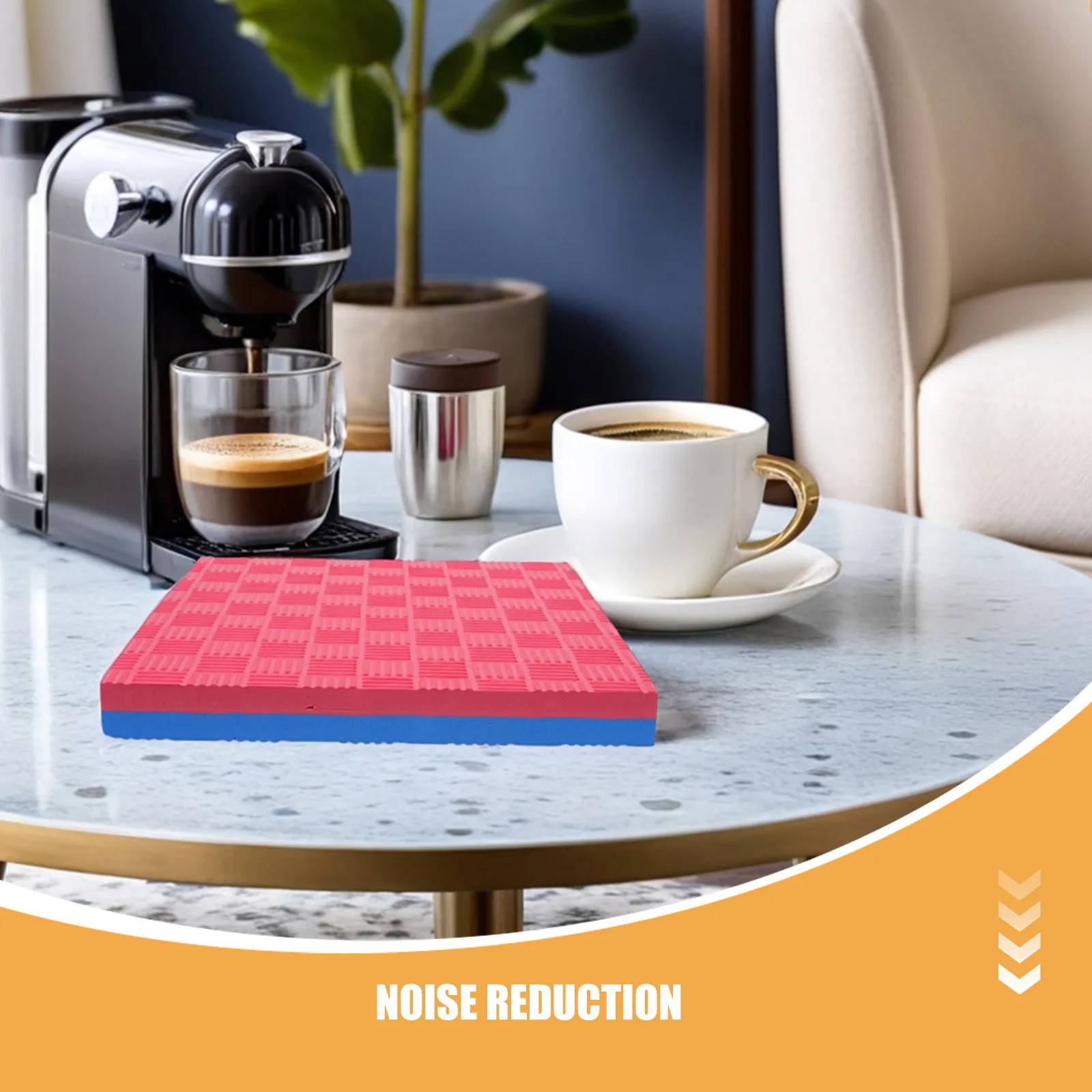 Blender Anti Vibration Mat 11.8x11.8 Kitchen Appliance Shock Absorption Pad Sound Dampening Mat Noise Reduction Countertop