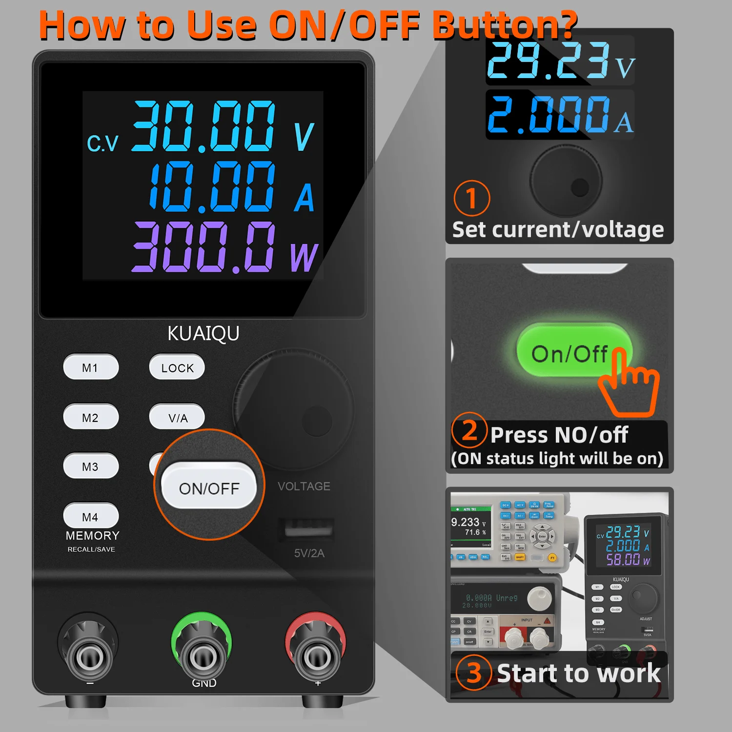 Digitális programmable laboratóriumi Egyenáram switching áram Ajánlattétel 30V 10A 300V 1A 120V 3A 60V5A 200V Alkalmazkodó m RS232 Bal oldal USB felület