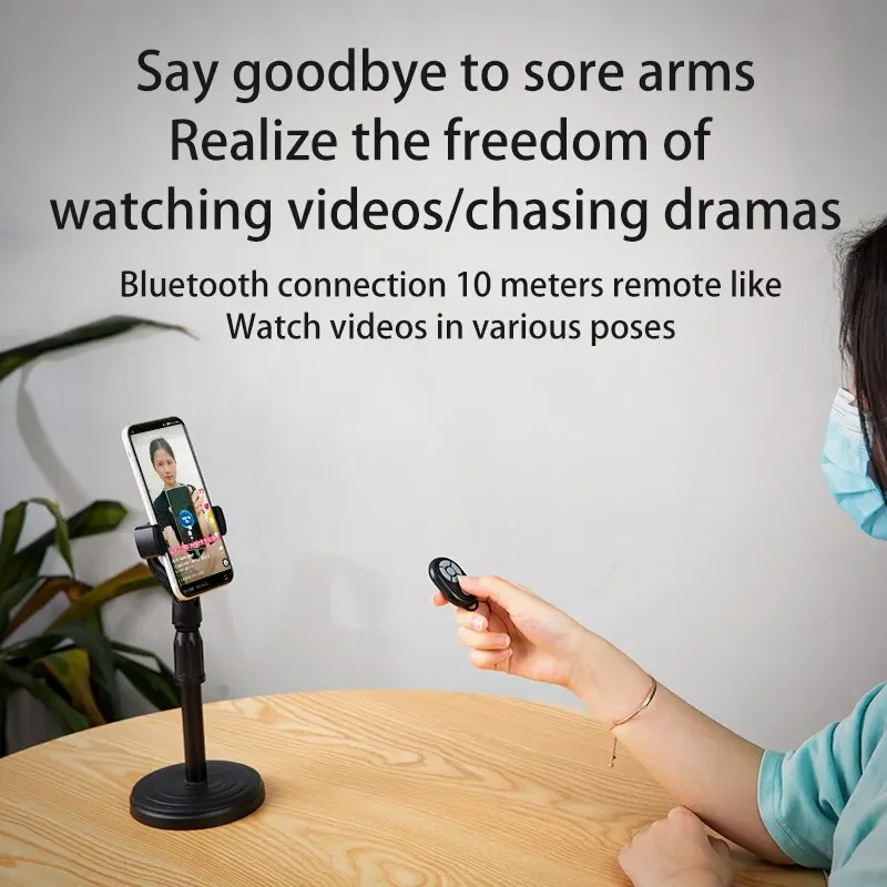 Pilot Bluetooth do iPhone'a Xiaomi Android IOS Telefon Uniwersalny pilot Selfie Stick Kontroler aparatu Bluetooth