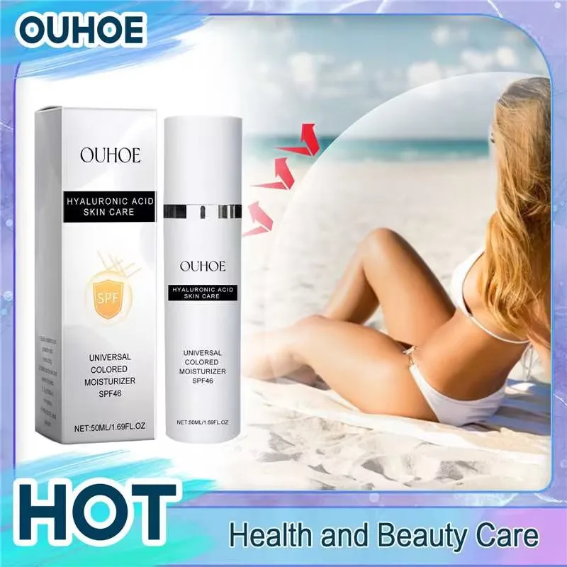 

Hyaluronic Acid Sunscreen Anti Sun Solar UV Protection Mild Moisturizer Nourishing Hydrating Repair Outdoor Spf46 Sunblock Cream