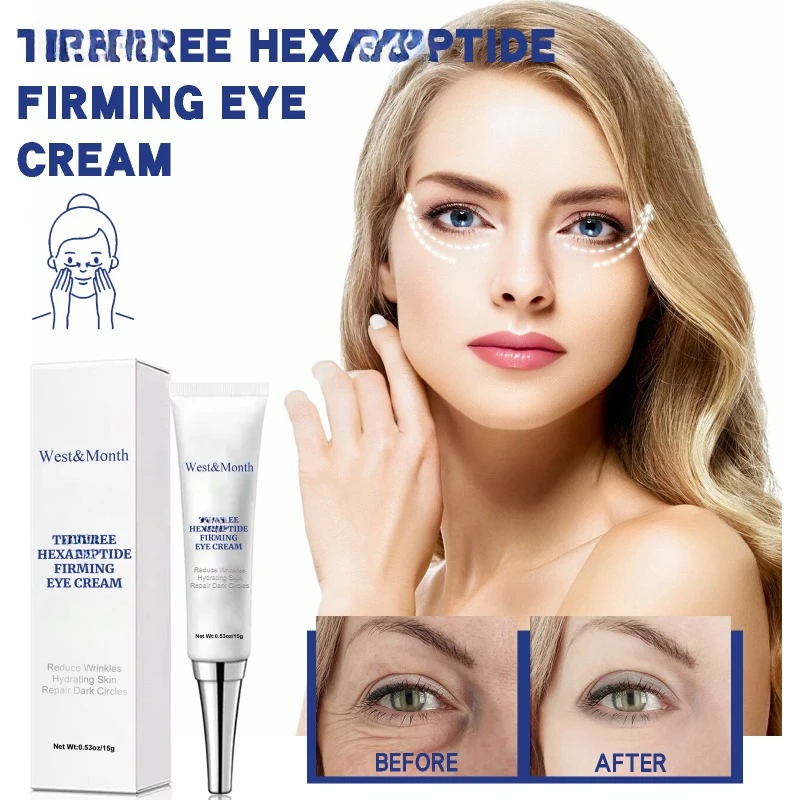 Crema para eliminar las bolsas de los ojos, antiojeras, hinchazón, mejora las arrugas, antienvejecimiento, hidratante, desvanecimiento, líneas finas, masaje, cuidado de la piel