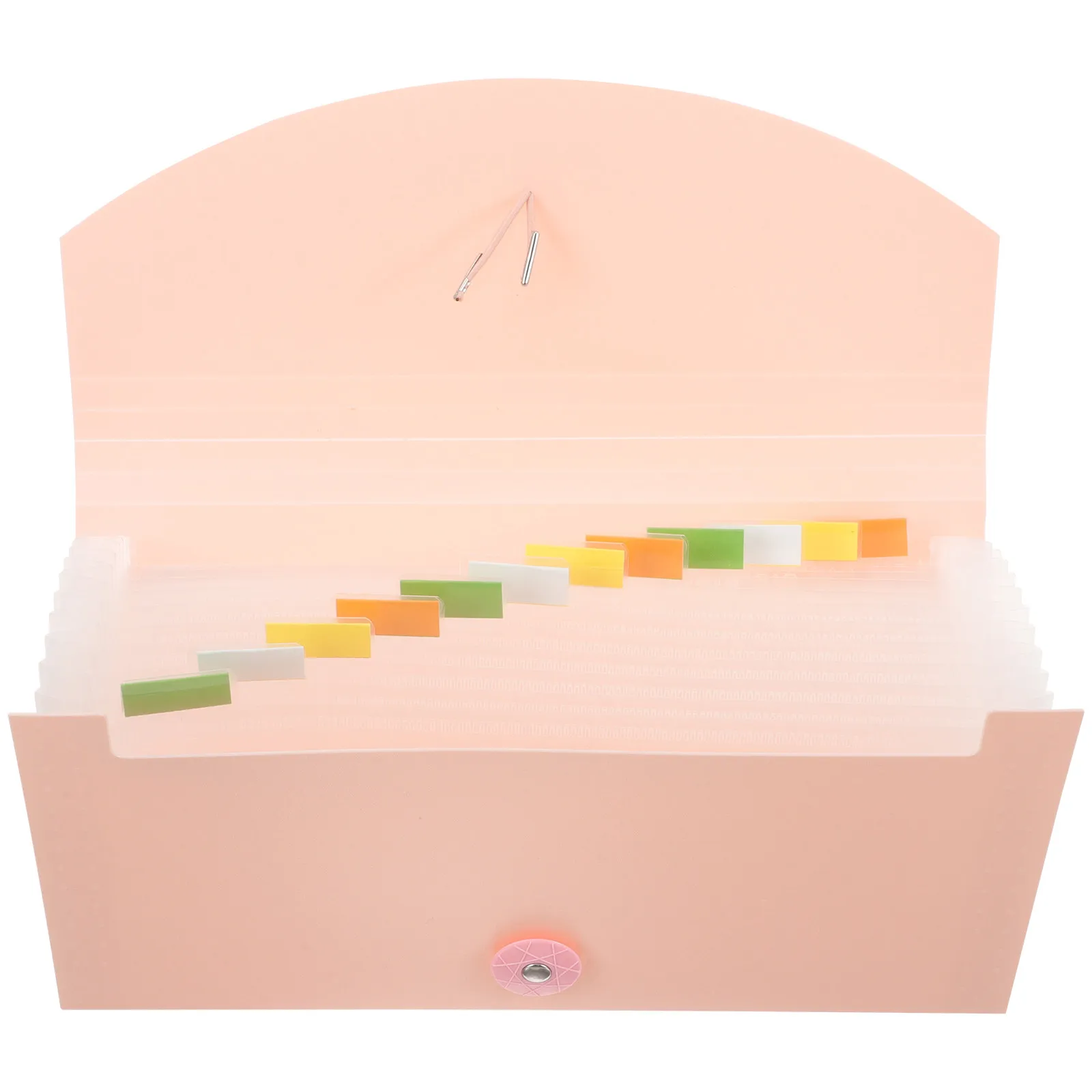 

B6 Accordion Receipt Organizer Portable Bills Folder Coupon Organizer File Folder for Office School Home Classification Clear
