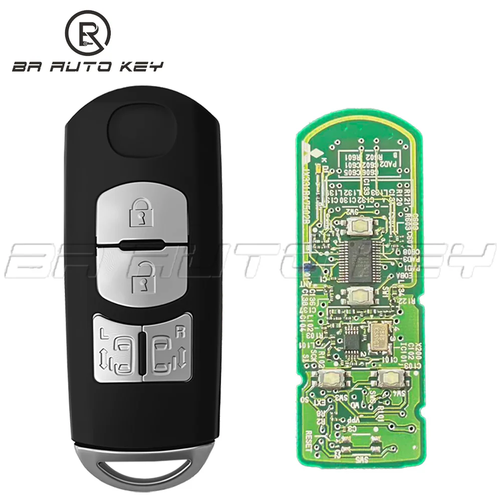 Remote Car Keys Fob for Mazda Premacy CCEFW MPV Biante Remote Key 315MHz 4D 63 Chip 4 Button Smart Key for Mazda Original Board