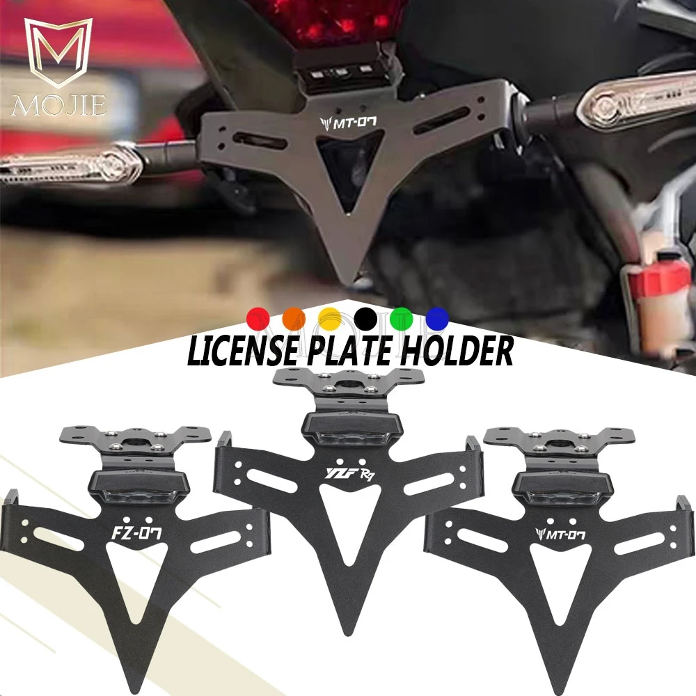 

FOR YAMAHA FZ-07 2018-2020 MT-07 2013-2024 YZF-R7 2021-2026 Motorcycle LED Light Tail Tidy Eliminator License Plate Holder Mount