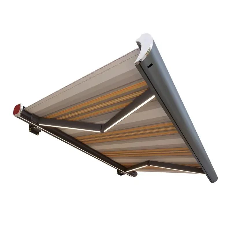 Electric Retractable Awning for Shopfront Patio Balcony Customizable UV Protection Waterproof Cost-Effective