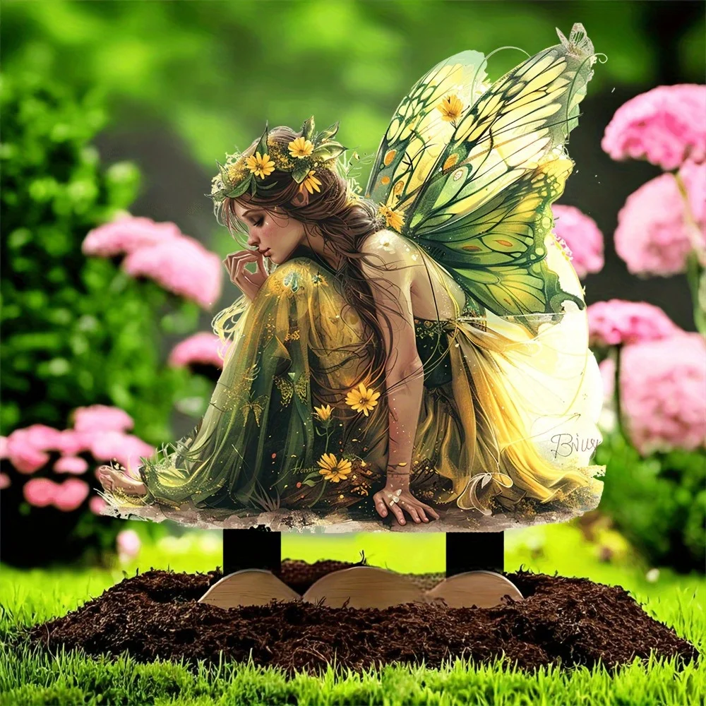 

Wing Fairy Garden decoration for fantasy landscapes, potted art, and birthdays.