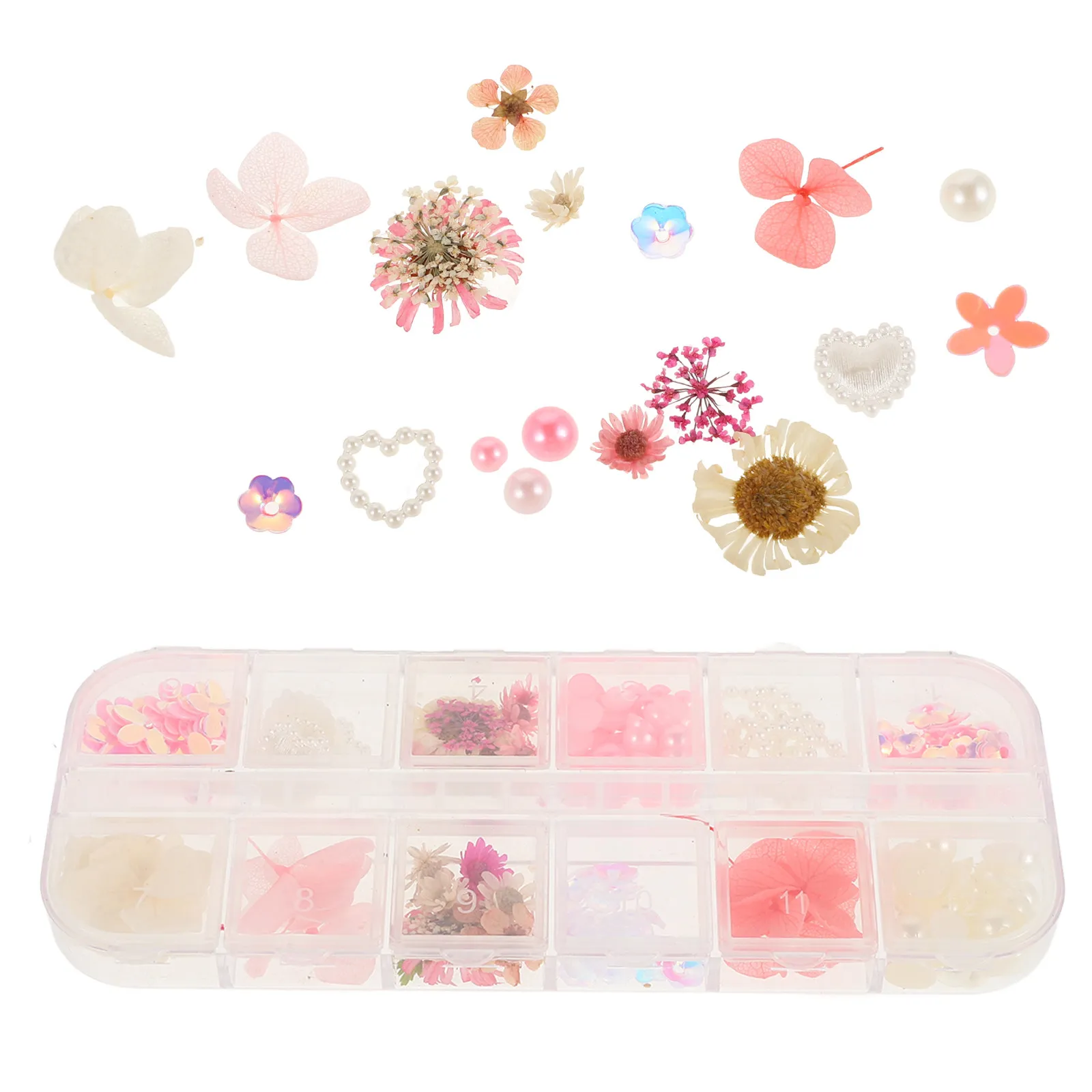 

Натуральные цветочные украшения для ногтей и лица: сухоцветы для DIY декора, идеально подходят для девичника, фестивалей, макияжа лица и глаз