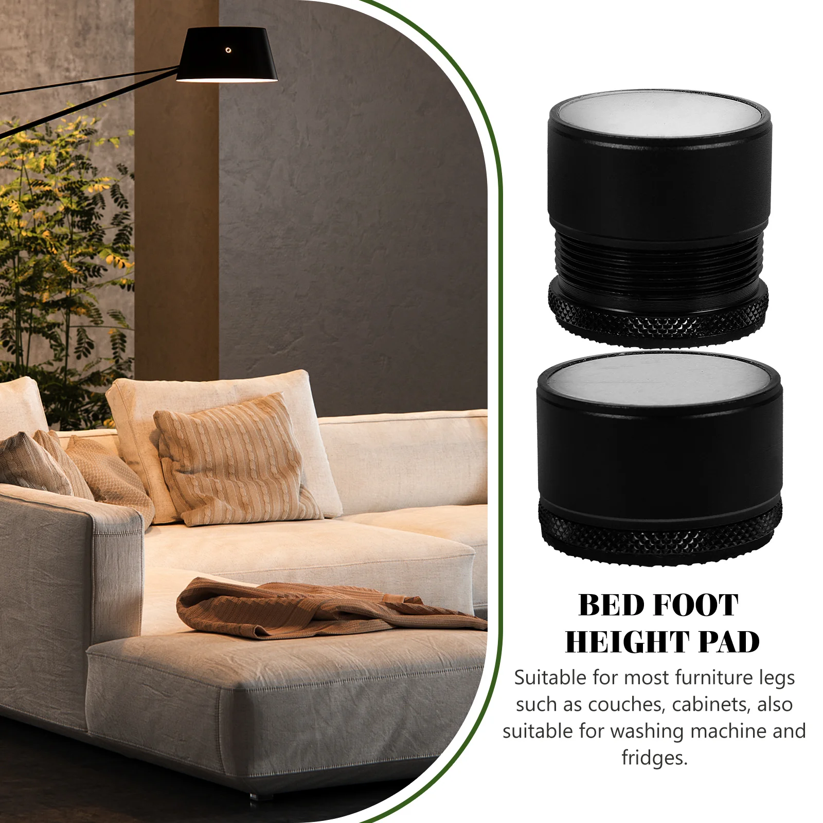 Almohadillas para patas de mesa de Metal, elevadores de muebles pesados elevados para sofá cama, accesorios de mano de obra fina, silla para patas,