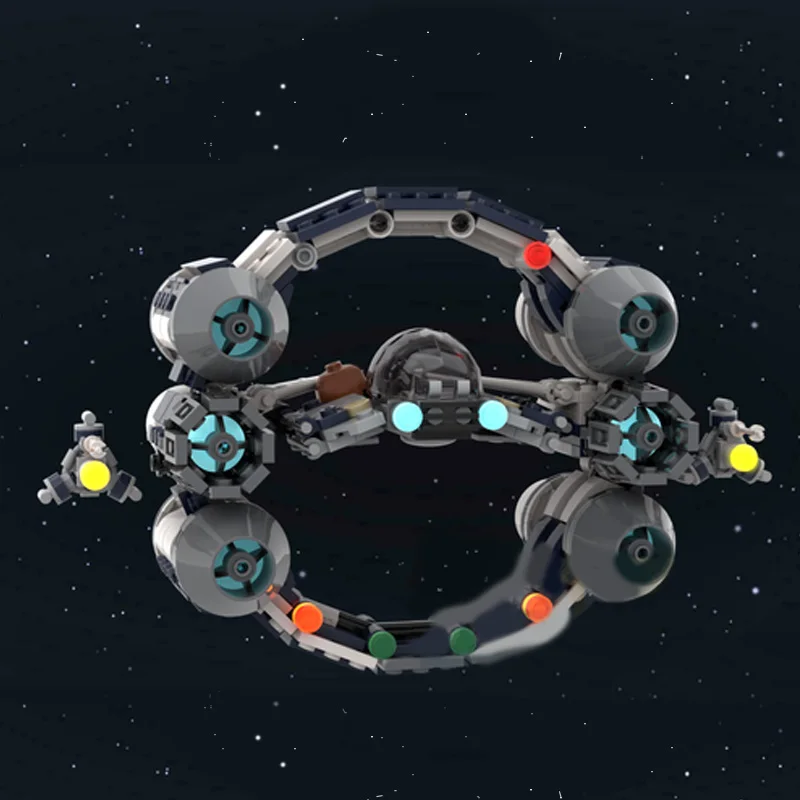 529 قطعة الفضاء العسكرية مخصص MOC Eta 2 Actis Hyperdrive حلقة سفينة الفضاء معركة لتقوم بها بنفسك نموذج العمارة التجمع لعبة مجسمة هدية