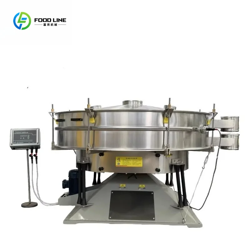 High Efficiency Rotary Drum Shaker Vibrating Screen Powdery Food Processing Industrial Commercial Sale Support Custom