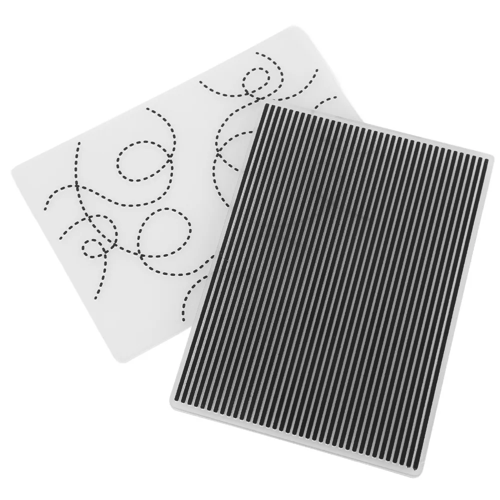 Plastic Embossing Folder Flexible Lightweight Paper Embossing Mold Reusable Durable Card Embossing Plate Scrapbooking