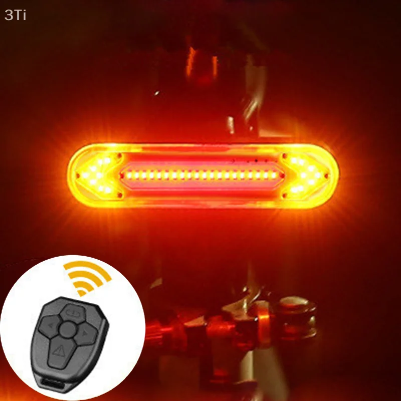 Luz da bicicleta luzes traseiras inteligente sem fio controle remoto sinais de volta ciclismo segurança aviso luz traseira acessórios da bicicleta