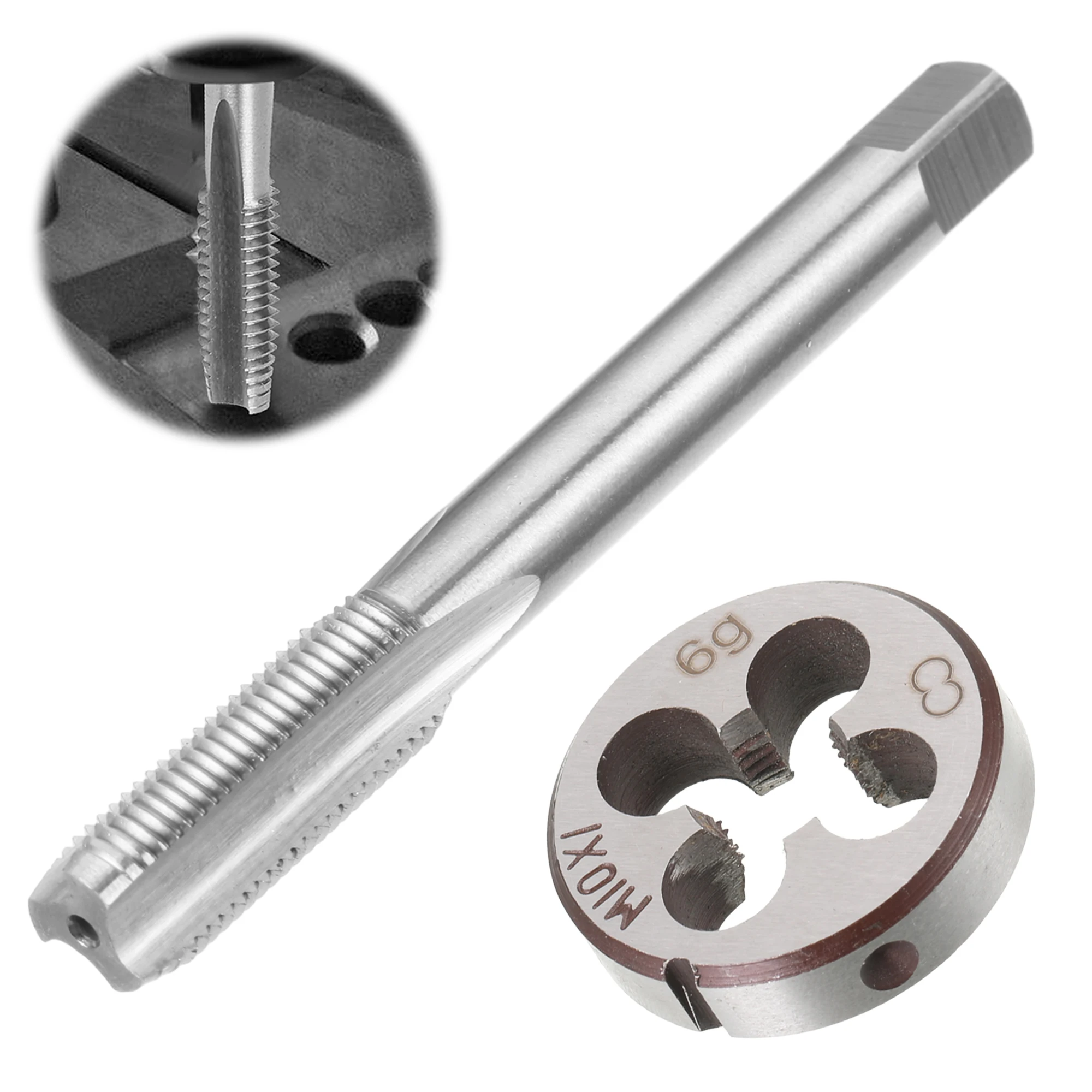 

2pack/lot High Accuracy Tap And Die Set HSS Made With Non-deformable One-hand Operation Thread Tap m10