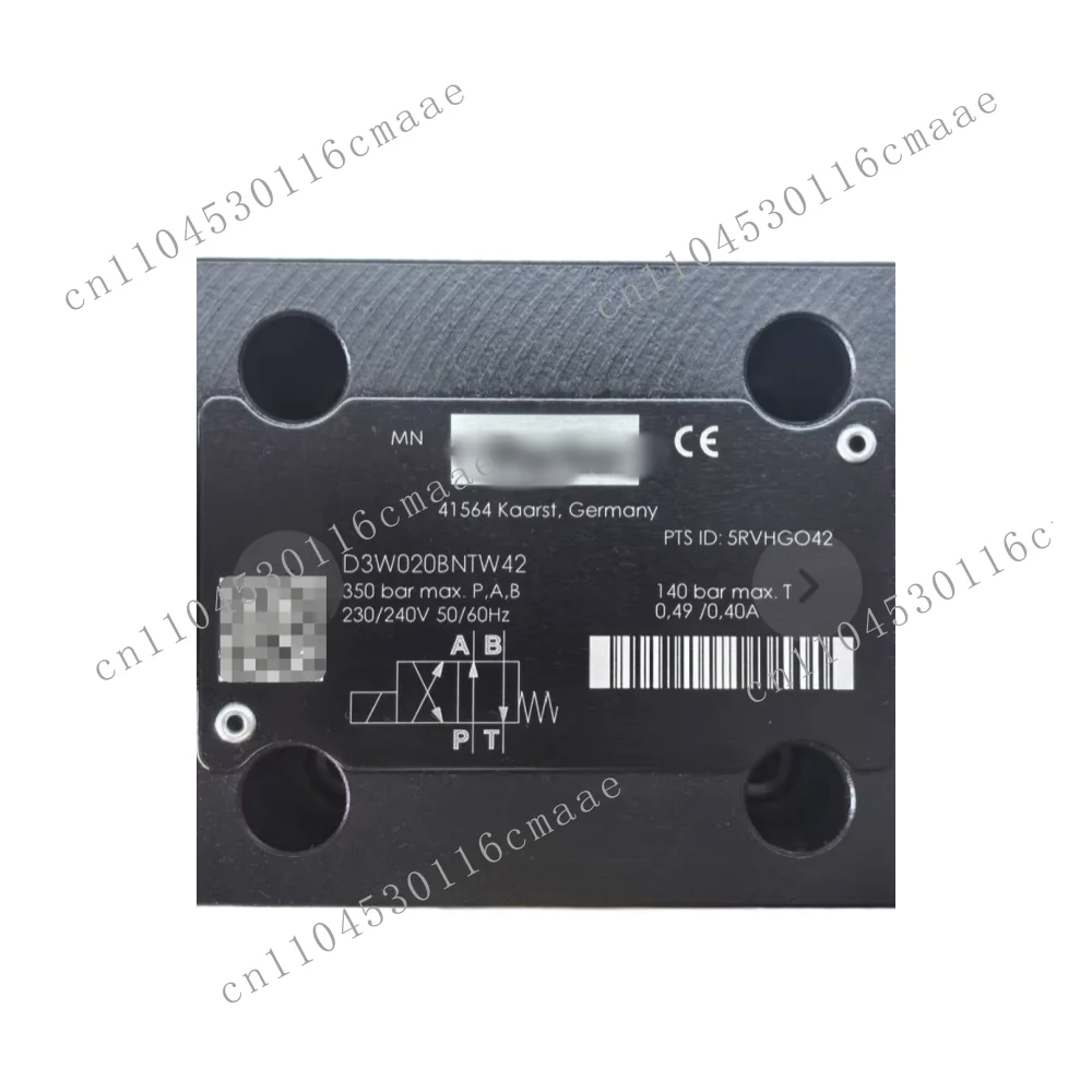 D3W020BNTW42 Industrial Hydraulic Directional Control Solenoid Valve NG10 CETOP 05 2 Position Spool Valve for  System