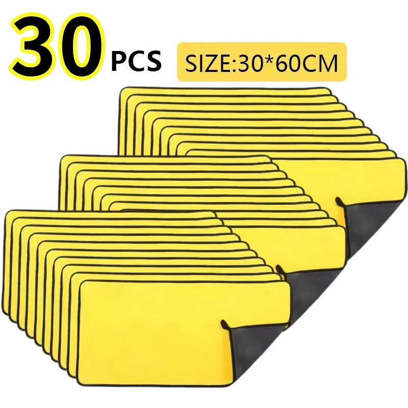 3-30PCS Auto Nano Ultra Fiber Doek Handdoek Microfiber Autowashanddoek Coral Fleece Handdoek Car Care Schone Doek voor Car Home Living