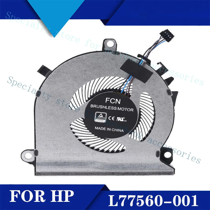 

A+For HP Light Shadow Wizard 5 15-EC Notebook Cooling Fan L77560-001