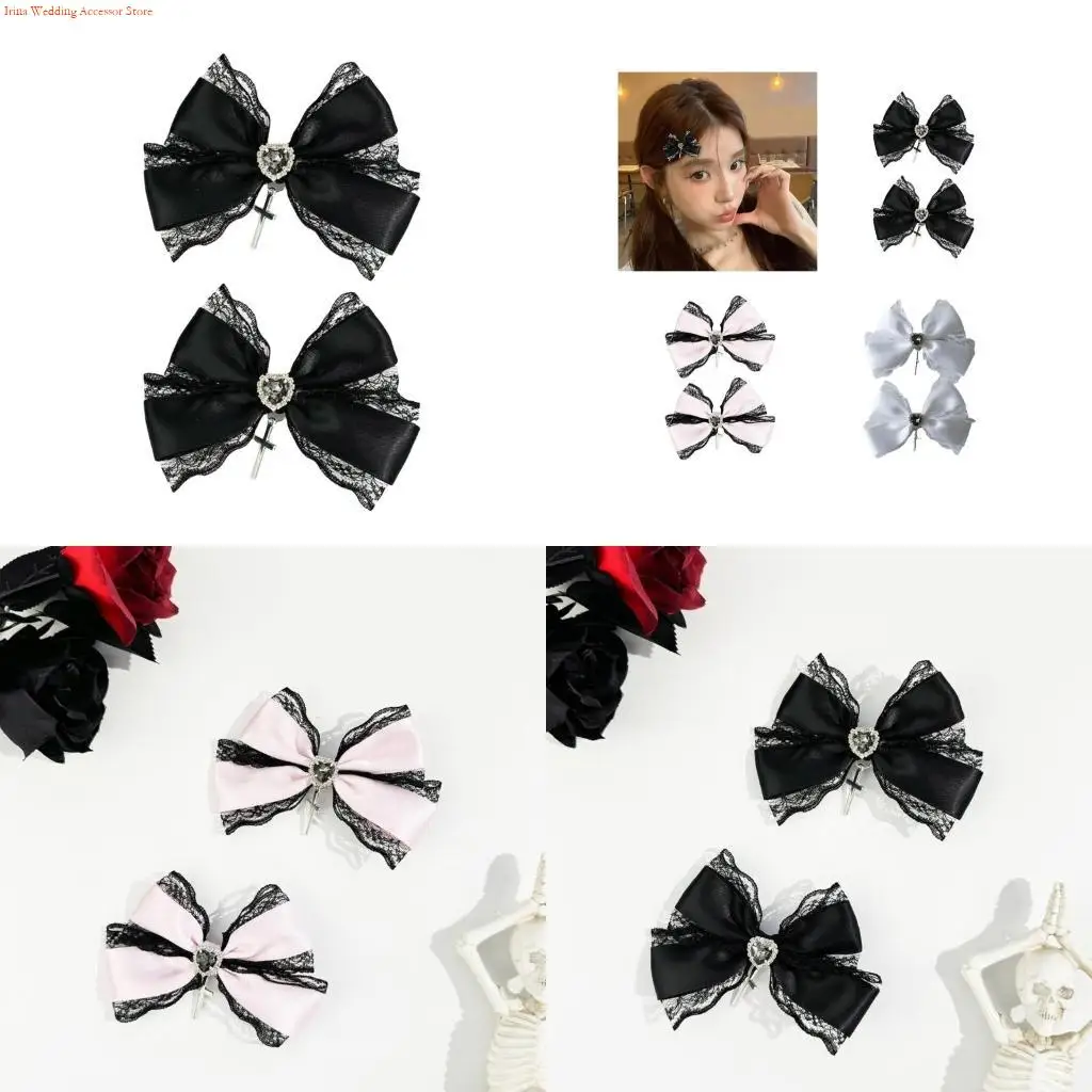 

G92D Bows Stylish Female Hair SlideTrendy Girls Hair Clip Mature Ladies Hair Barrette