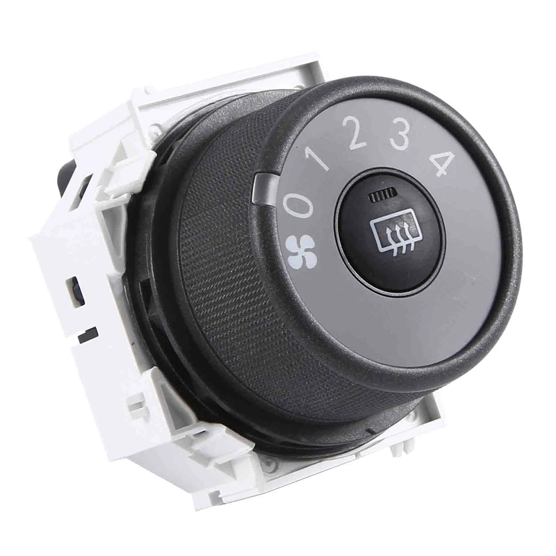 1 PCS Car A/C Heater Fan Blower Control Switch White & Black ABS For TOYOTA RAV4 2006-2012