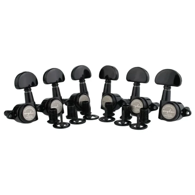 3R3L Rear Locking Guitar Tuning Pegs 1:21 Machine Heads Upgraded Version for LP SG Guitar, Multi Colors